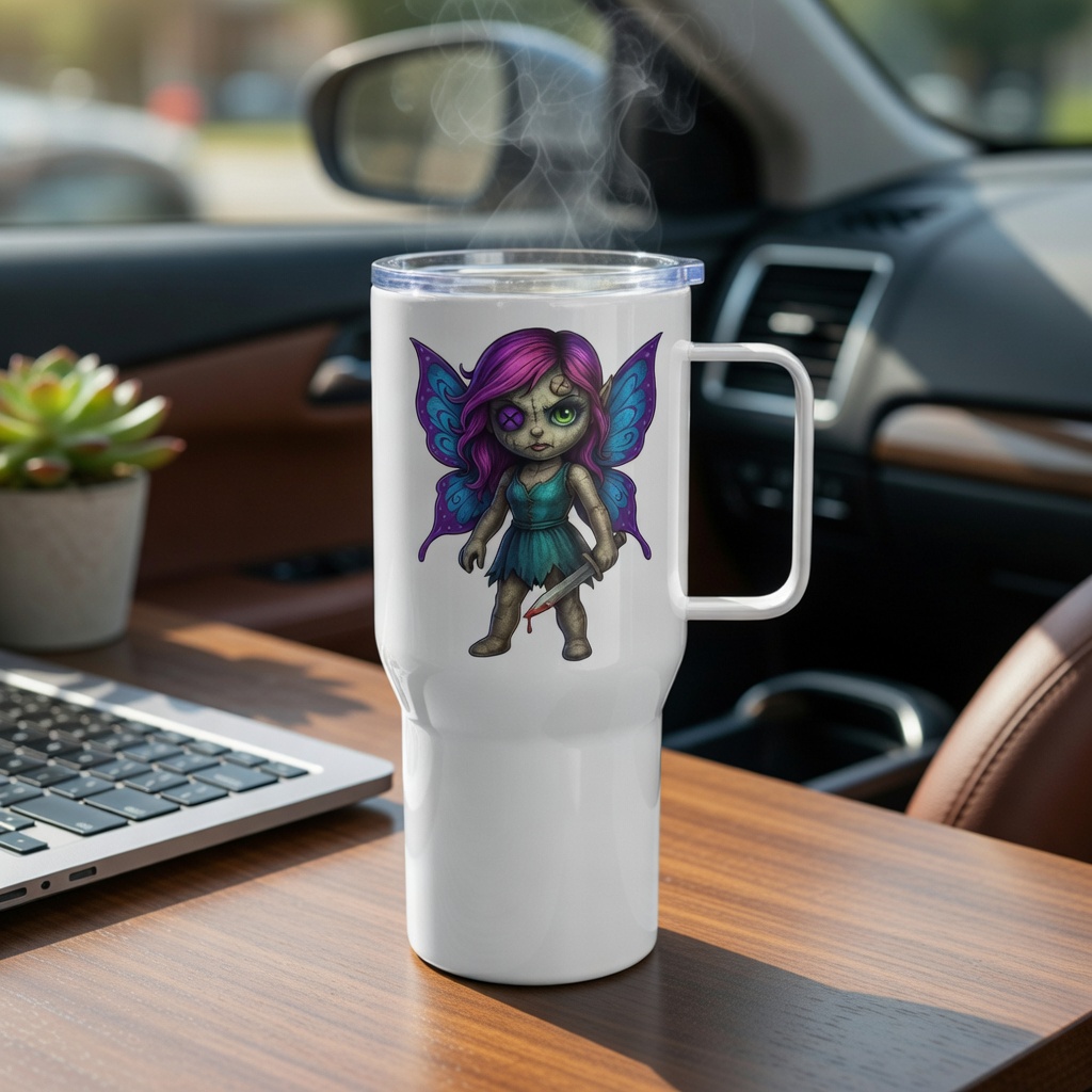 Lyla Thornwick - Travel mug with a handle