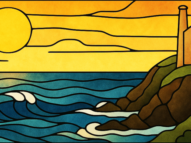 Engine House at Sundown