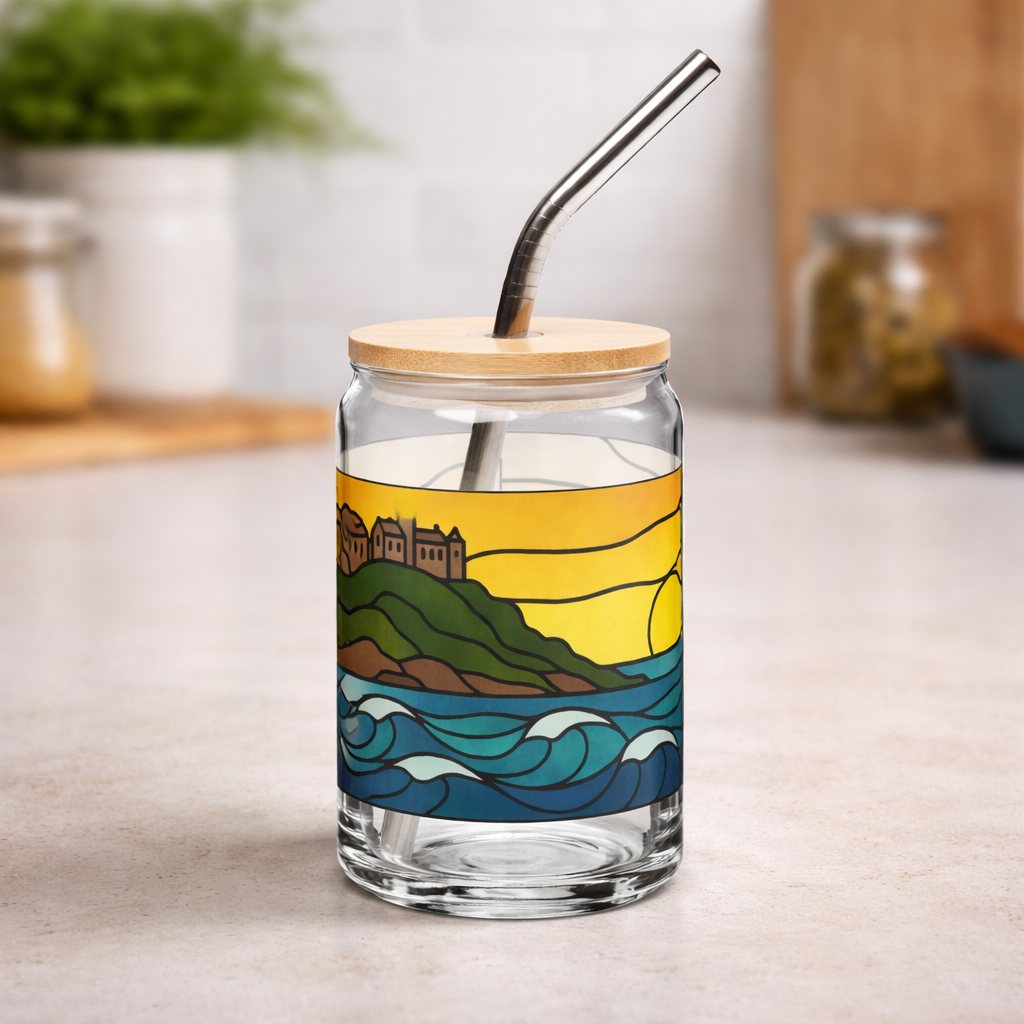 Golden Tide at St Michael’s Mount - Can-shaped glass