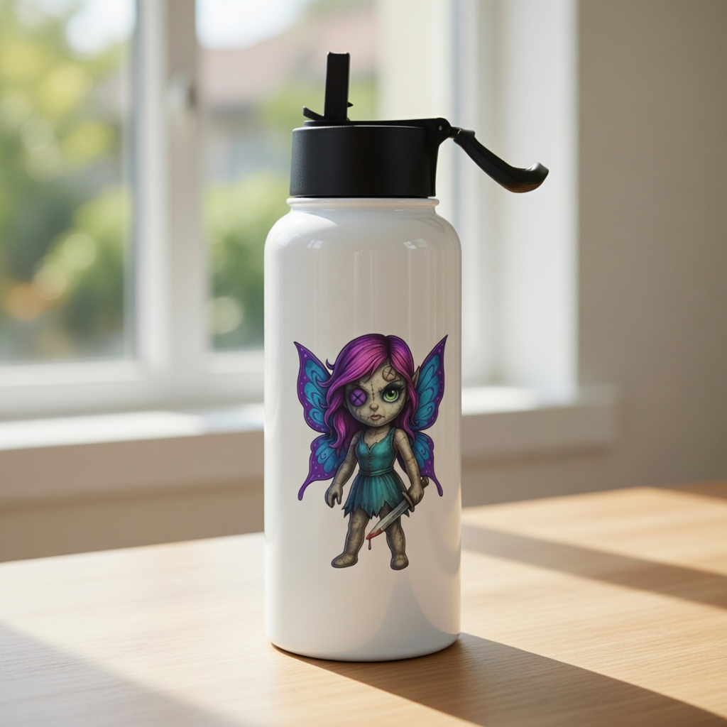 Lyla Thornwick - Stainless steel water bottle with a straw lid