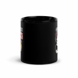 Clean Kitchen Dirty Mind – Black Glossy Mug black 11oz front — Sweet Looks, Savage Mouths