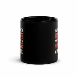 Hot Wife to Hot Mess - Black Glossy Mug