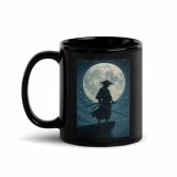 Moonlit Ronin - Black Glossy Mug