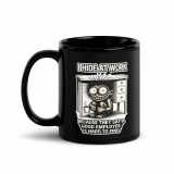 Eric - I Hide at Work - Black Glossy Mug