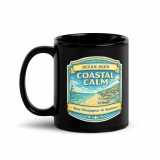 Coastal Calm - Black Glossy Mug