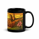 Engine House at Sundown - Black Glossy Mug