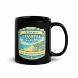 Coastal Calm - Black Glossy Mug