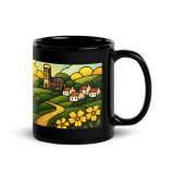 Harbour Light at Golden Bay - Black Glossy Mug