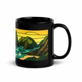 Tides of the Mount - Black Glossy Mug