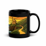 Engine House at Sundown - Black Glossy Mug