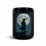 Moonlit Ronin - Black Glossy Mug