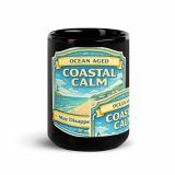 Coastal Calm - Black Glossy Mug