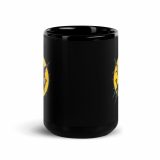 SMILE GLITCH - Black Glossy Mug