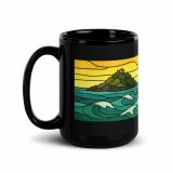 Tides of the Mount - Black Glossy Mug