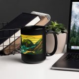 Tides of the Mount - Black Glossy Mug
