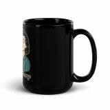 Coffee Because Murder Is Wrong - Black Glossy Mug