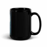 Moonlit Ronin - Black Glossy Mug