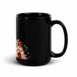 WHAT THE CLUCK EH - COCKREL - Black Glossy Mug