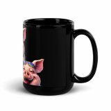 YEAH I MENT TO DO THAT PROPER JOB - PIG - Black Glossy Mug