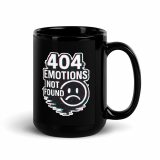 404 Emotions Not Found - Black Glossy Mug