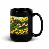 Harbour Light at Golden Bay - Black Glossy Mug