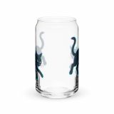 Glitch Cat – Digital Shadow StalkerCan-shaped glass