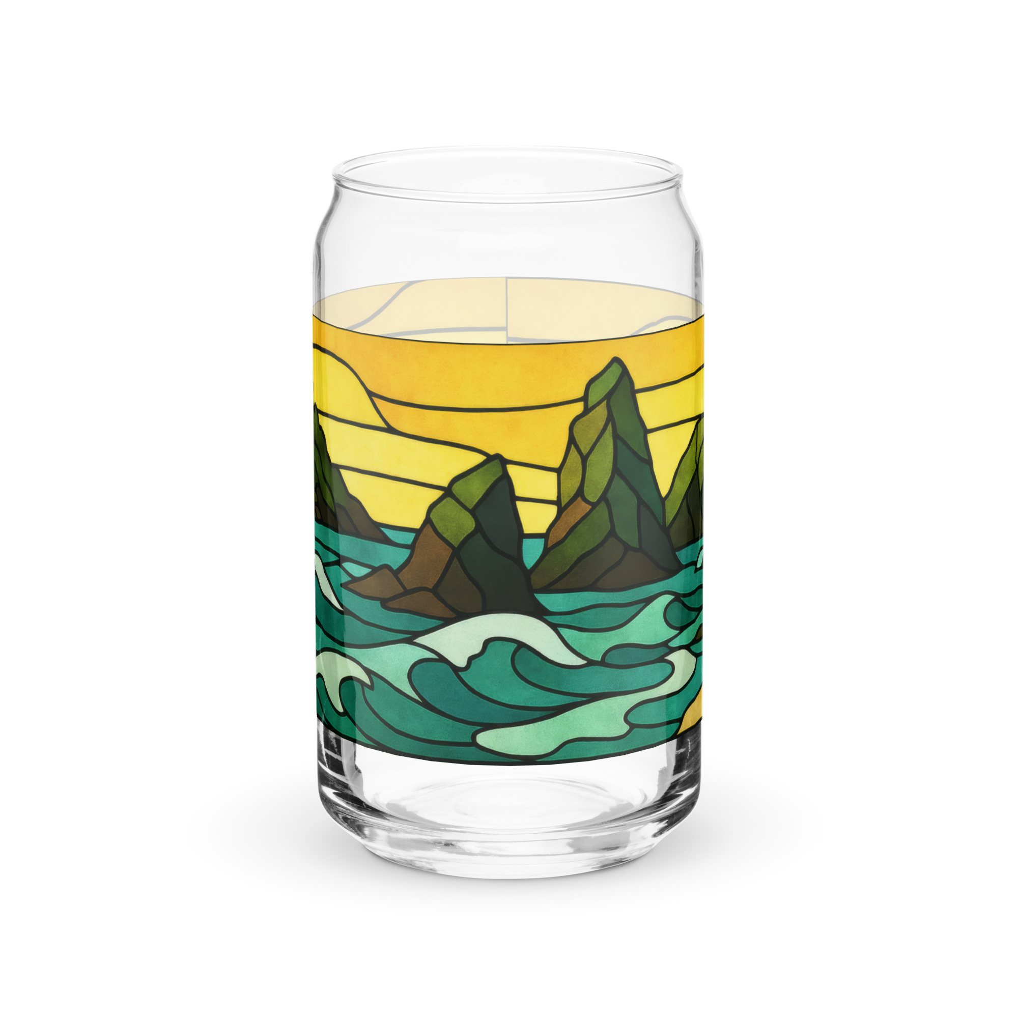 Tides of the Mount - Can-shaped glass