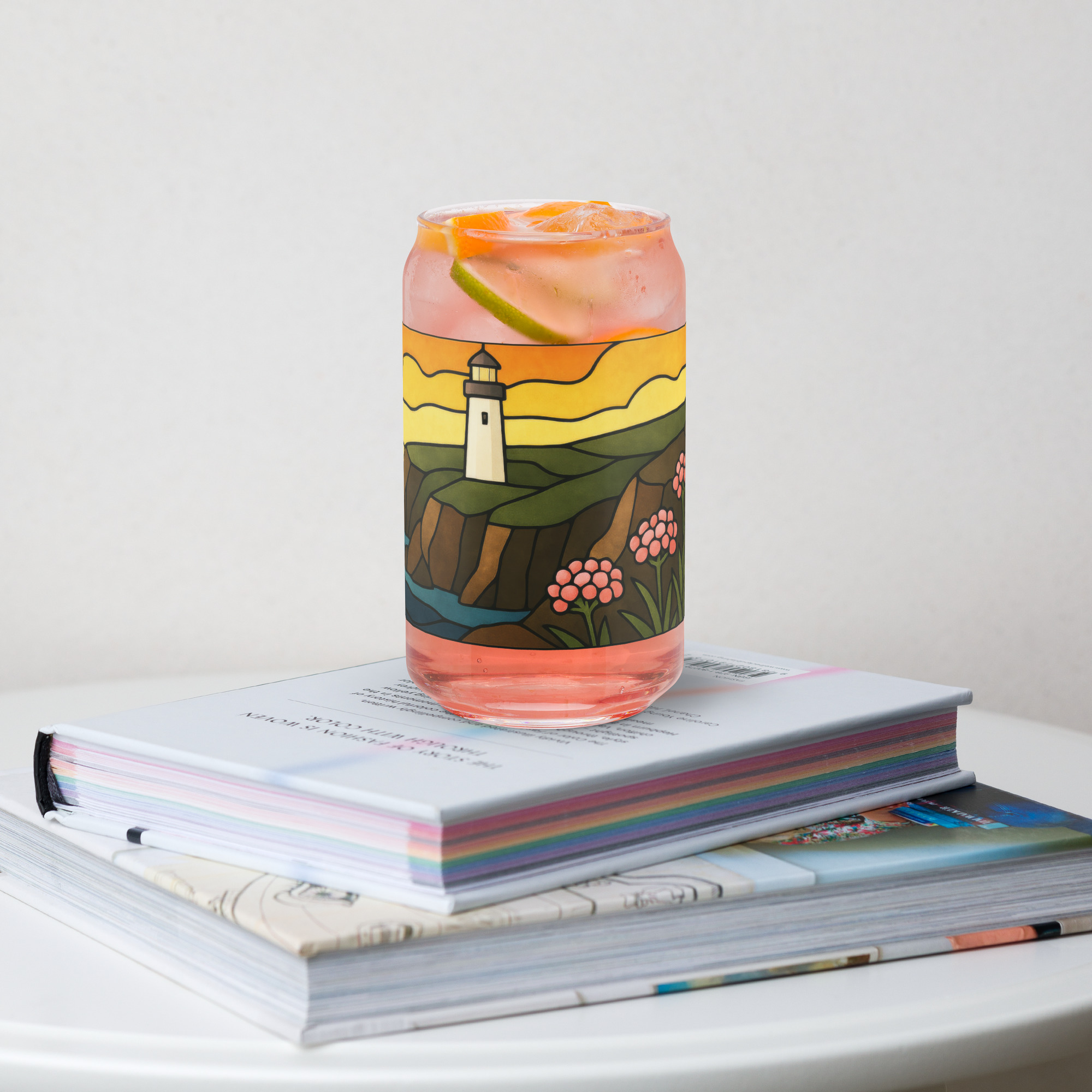 Beacon of the Western Cliffs - Can-shaped glass