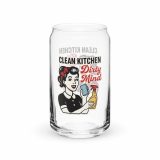Clean Kitchen Dirty Mind - Can-shaped glass