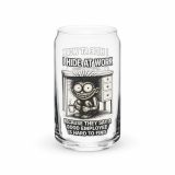 Eric - I Hide at Work - Can-shaped glass