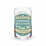 Unpredictable Quality – Cornish Weather - Can-shaped glass