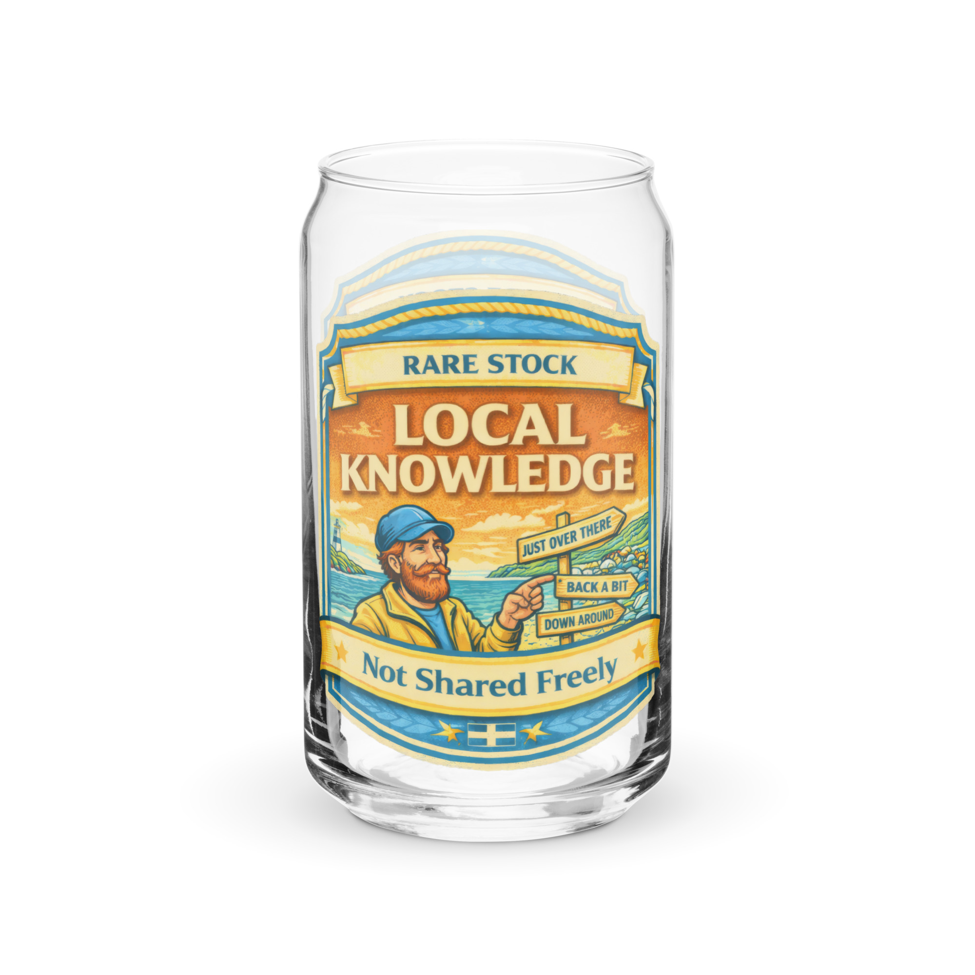 Rare Stock – Local Knowledge - Can-shaped glass