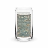 Penzance Coastal Signboard - Can-shaped glass