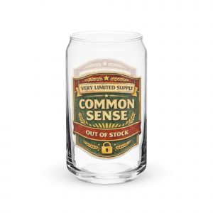 Common Sense – Can-Shaped Glass 16oz 16oz left — The Brutally Honest Collection