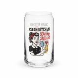 Clean Kitchen Dirty Mind - Can-shaped glass