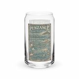 Penzance Coastal Signboard – Can-Shaped Glass 16oz 16oz right — Salt & Timber: Cornish Signs