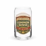 Common Sense – Can-Shaped Glass 16oz 16oz right — The Brutally Honest Collection