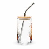 WHAT THE CLUCK EH - COCKREL - Can-shaped glass