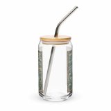 Penzance Coastal Signboard – Can-Shaped Glass 16oz 16oz with lid straw front — Salt & Timber: Cornish Signs