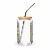 Newquay Surf Signboard – Can-Shaped Glass 16oz 16oz with lid straw front — Salt & Timber: Cornish Signs