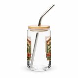 Common Sense – Can-Shaped Glass 16oz 16oz with lid straw front — The Brutally Honest Collection