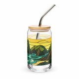 Tides of the Mount - Can-shaped glass