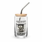 Eric - I Hide at Work - Can-shaped glass