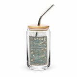Penzance Coastal Signboard – Can-Shaped Glass 16oz 16oz with lid straw right — Salt & Timber: Cornish Signs