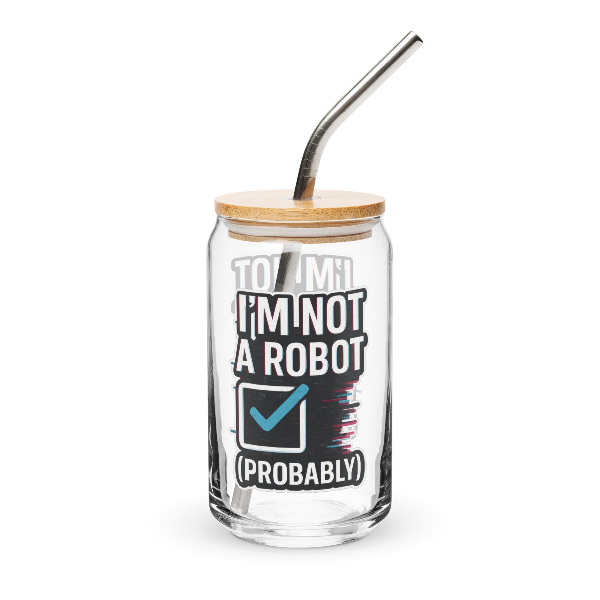 Im Not a Robot - Can-shaped glass