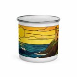 Engine House at Sundown - Enamel Mug