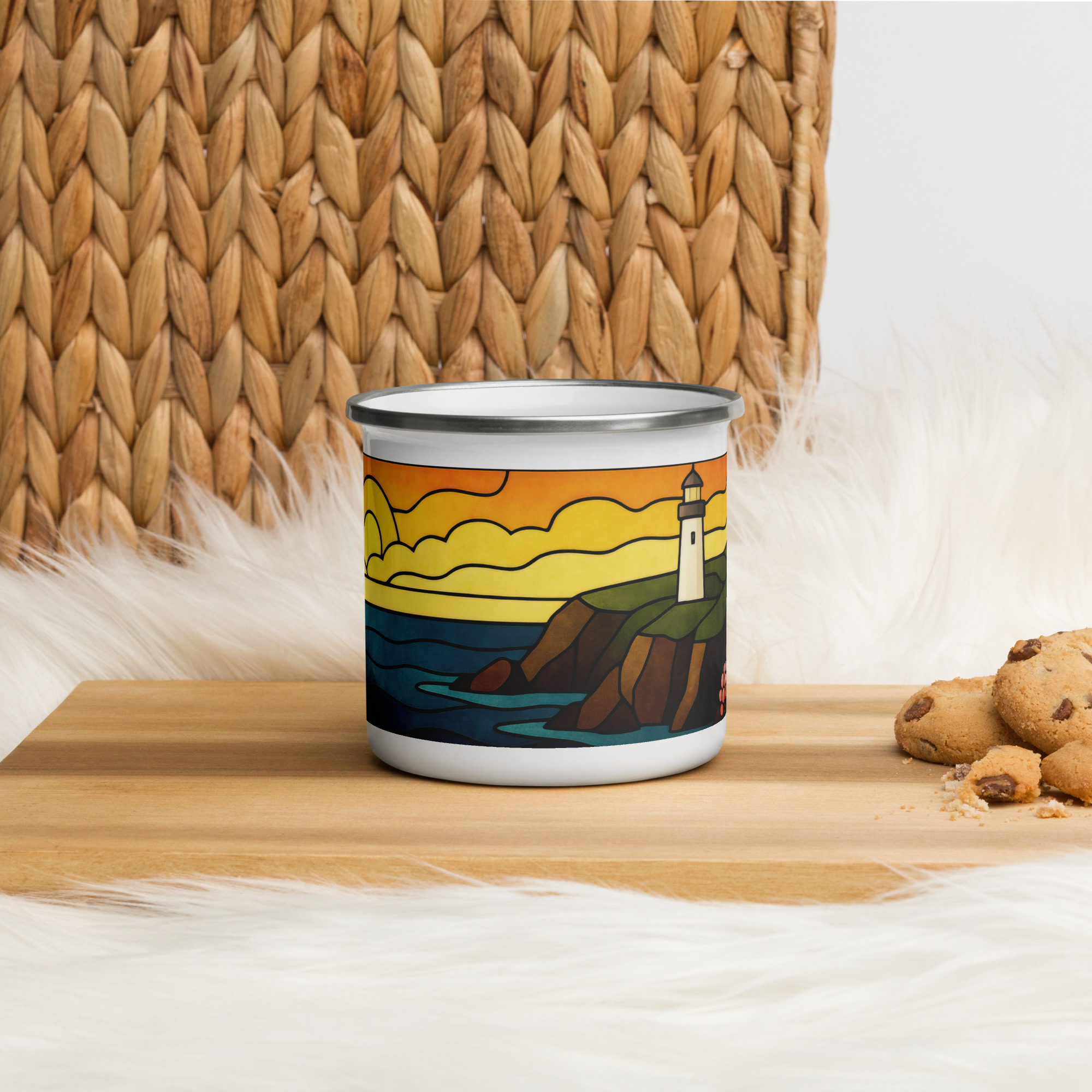 Beacon of the Western Cliffs - Enamel Mug