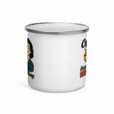 Coffee Because Murder Is Wrong - Enamel Mug