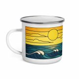 Engine House at Sundown - Enamel Mug