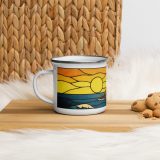 Clifftop Glow at Day’s End - Enamel Mug
